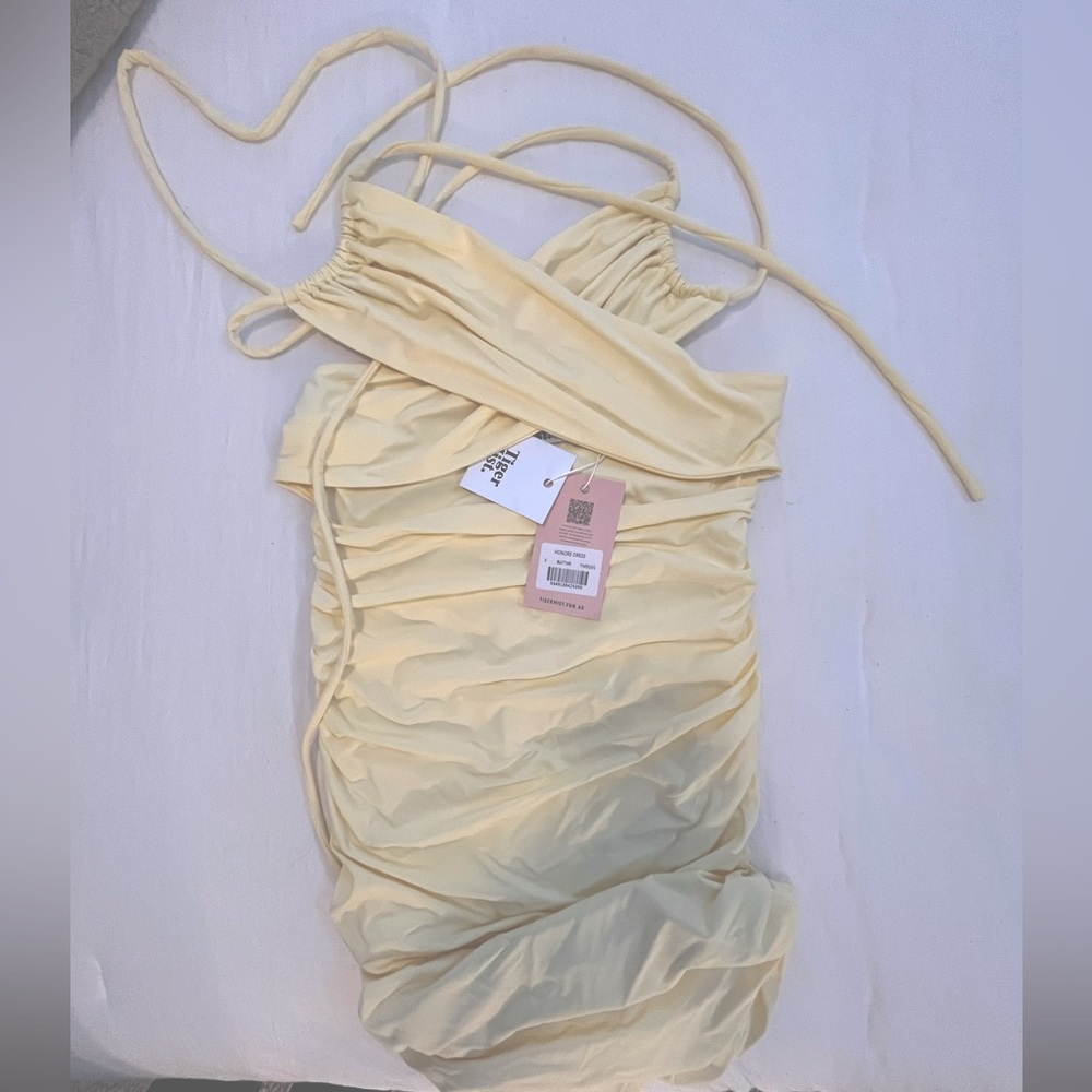 Tiger mist Butter Honore mini ruched Dress